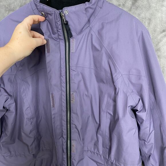 Eddie Bauer Women WeatherEdge Winter Coat Size Large Purple Waterproof Insulated - Picture 6 of 16